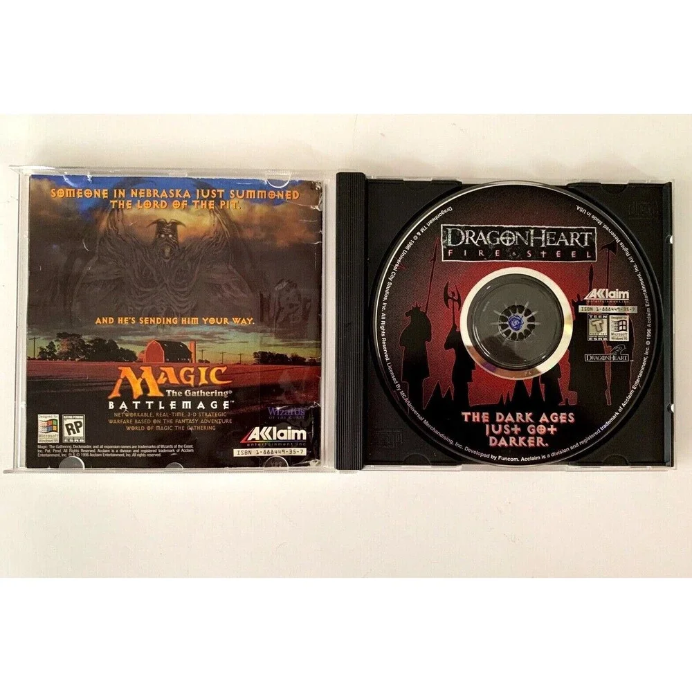 DragonHeart Fire & Steel PC for Windows 95 CD Acclaim 1996 Release Complete